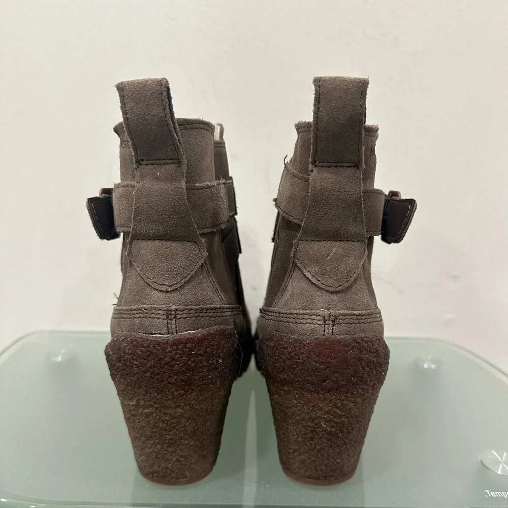 Merrell Tremblant Ankle Booties J94750 Suede Wedge Brown‎ Women's 8